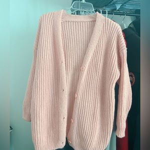 Pink cardigan